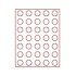 Lindner 2704 Bandeja 31 mm para monedas con 35 hoyos redondos