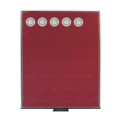 Lindner 2707 Bandeja 27,5 mm para monedas con 42 hoyos redondos