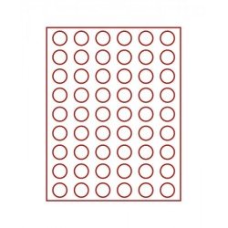 Lindner 2709 Bandeja 26,75 mm para monedas con 54 hoyos redondos