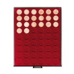 Lindner 2754 Bandeja 25,75 para monedas con 54 hoyos redondos Lindner 2754 Bandeja 25,75 para monedas con 54 hoyos redondos