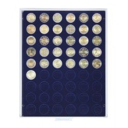 Lindner 2154M Bandeja 25,75 para monedas con 54 hoyos redondos