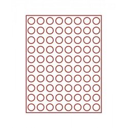 Lindner 2708 Bandeja 23,5 mm para monedas con 80 hoyos redondos