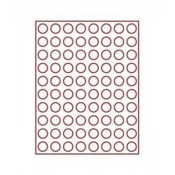 Lindner 2980 Bandeja 22,25 mm para monedas con 80 hoyos redondos Lindner 2980 Bandeja 22,25 mm para monedas con 80 hoyos redondos