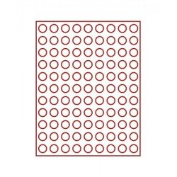 Lindner 2950 Bandeja 20 mm para monedas con 99 hoyos redondos Lindner 2950 Bandeja 20 mm para monedas con 99 hoyos redondos