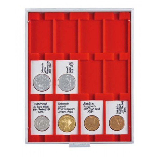 Lindner 2170 Bandeja 50 x 75 mm con 12 compartimentos cuadrados para marquitos para monedas REBECK COIN L Lindner 2170 Bandeja 50 x 75 mm con 12 compartimentos cuadrados para marquitos para monedas REBECK COIN L