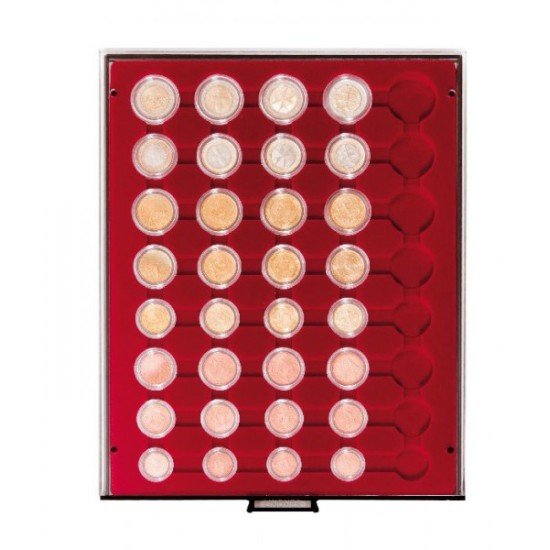 Lindner 2956 Bandejas para 5 serie de monedas €