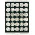 Lindner 2537C Bandeja 37 mm para monedas con 30 huecos redondos en cápsulas