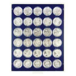 Lindner 2537M Bandeja 37 mm para monedas con 30 huecos redondos en cápsulas Lindner 2537M Bandeja 37 mm para monedas con 30 huecos redondos en cápsulas