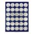 Lindner 2537M Bandeja 37 mm para monedas con 30 huecos redondos en cápsulas