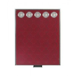 Lindner 2935 Bandeja 34 mm para monedas con 35 huecos redondos en cápsulas Lindner 2935 Bandeja 34 mm para monedas con 35 huecos redondos en cápsulas