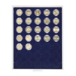 Lindner 2530M Bandeja 32 mm para monedas con 35 huecos redondos en cápsulas Lindner 2530M Bandeja 32 mm para monedas con 35 huecos redondos en cápsulas