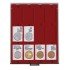 Lindner 2770 Bandeja 50 x 75 mm con 12 compartimentos cuadrados para marquitos para monedas REBECK coin L