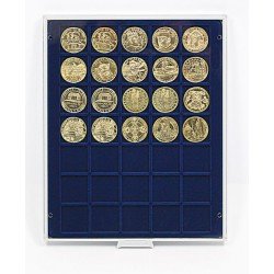 Lindner 2135M Bandeja 36 mm para monedas con 35 huecos cuadrados Lindner 2135M Bandeja 36 mm para monedas con 35 huecos cuadrados