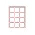 Lindner 2862 Bandeja doble 66 x 66 mm compartimentos cuadrados 12 monedas