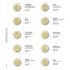 Lindner 1118-27 Hojas individuales para monedas conmemorativas de 2 Euros