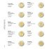 Lindner 1118-26 Hojas individuales para monedas conmemorativas de 2 Euros