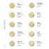 Lindner 1118-23 Hojas individuales para monedas conmemorativas de 2 Euros