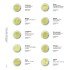 Lindner 1118-21 Hojas individuales para monedas conmemorativas de 2 Euros