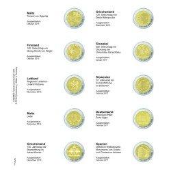 Lindner 1118-20 Hojas individuales para monedas conmemorativas de 2 Euros Lindner 1118-20 Hojas individuales para monedas conmemorativas de 2 Euros