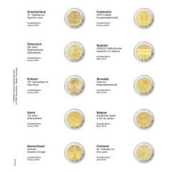 Lindner 1118-18 Hojas individuales para monedas conmemorativas de 2 Euros Lindner 1118-18 Hojas individuales para monedas conmemorativas de 2 Euros