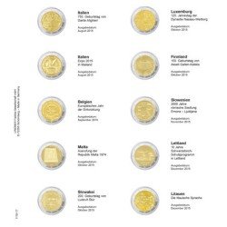 Lindner 1118-17 Hojas individuales para monedas conmemorativas de 2 Euros Lindner 1118-17 Hojas individuales para monedas conmemorativas de 2 Euros