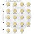 Lindner 1118-15 Hojas individuales para monedas conmemorativas de 2 Euros