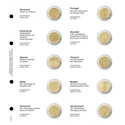 Lindner 1118-11 Hojas individuales para monedas conmemorativas de 2 Euros Lindner 1118-11 Hojas individuales para monedas conmemorativas de 2 Euros