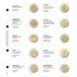 Lindner 1118-11 Hojas individuales para monedas conmemorativas de 2 Euros