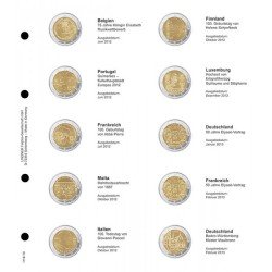 Lindner 1118-10 Hojas individuales para monedas conmemorativas de 2 Euros Lindner 1118-10 Hojas individuales para monedas conmemorativas de 2 Euros