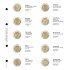 Lindner 1118-10 Hojas individuales para monedas conmemorativas de 2 Euros