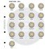 Lindner 1118-8 Hojas individuales para monedas conmemorativas de 2 Euros