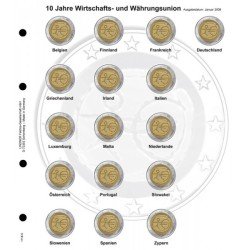 Lindner 1118-5 Hojas individuales para monedas conmemorativas de 2 Euros Lindner 1118-5 Hojas individuales para monedas conmemorativas de 2 Euros