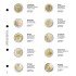 Lindner 1118-4 Hojas individuales para monedas conmemorativas de 2 Euros