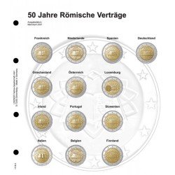 Lindner 1118-3 Hojas individuales para monedas conmemorativas de 2 Euros Lindner 1118-3 Hojas individuales para monedas conmemorativas de 2 Euros