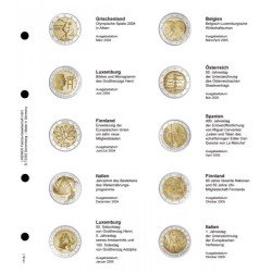 Lindner 1118-1 Hojas individuales para monedas conmemorativas de 2 Euros Lindner 1118-1 Hojas individuales para monedas conmemorativas de 2 Euros
