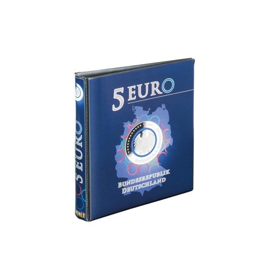 Lindner 1119R Tapa para album pre-impreso para monedas de colección de 5 Euros Alemania