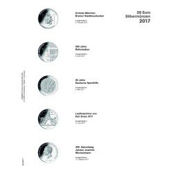 Lindner MU20E17 Hojas individuales pre-impresas Publica M para monedas de 20 Euros de Plata de Alemania Lindner MU20E17 Hojas individuales pre-impresas Publica M para monedas de 20 Euros de Plata de Alemania