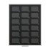 Lindner S2533-4 Bandejas para monedas Black Samt para cápsulas rectangulares