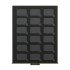 Lindner S2933-4 Bandejas para monedas Black Samt para cápsulas rectangulares