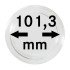 Lindner 22500439 Cápsulas 101,3 mm para monedas grandes y gruesas pqte 1