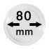 Lindner S22708000 Cápsulas 80 mm para monedas grandes y gruesas pqte 1