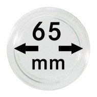 Lindner S22706500 Cápsulas 65 mm para monedas grandes y gruesas pqte 1