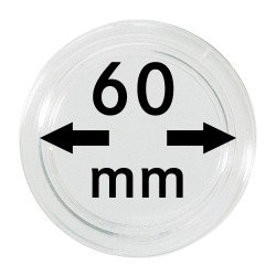 Lindner S22706000 Cápsulas 60 mm para monedas grandes y gruesas pqte 1 Lindner S22706000 Cápsulas 60 mm para monedas grandes y gruesas pqte 1