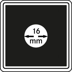 Lindner 2240016 Cápsulas Carrée 16 mm para monedas pqte 4