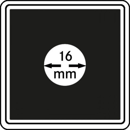 Lindner 2240016 Cápsulas Carrée 16 mm para monedas pqte 4