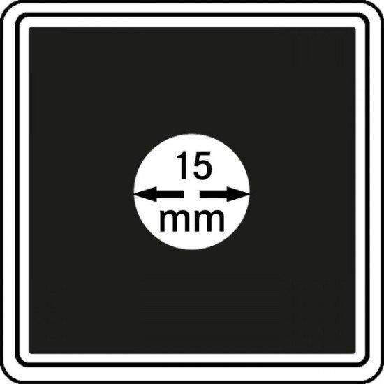Lindner 2240015 Cápsulas Carrée 15 mm para monedas pqte 4