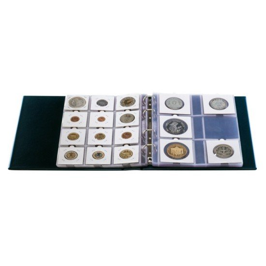 Lindner 8200-B Hartberger Carpeta de anillas LUXUS con funda, azul (LKL-B con LKC-B)