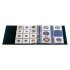 Lindner 8200-B Hartberger Carpeta de anillas LUXUS con funda, azul (LKL-B con LKC-B)
