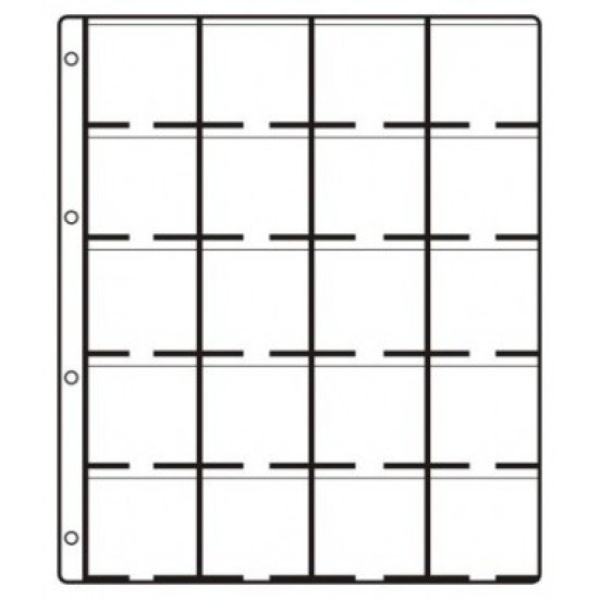 Lindner 8310 Hartberger hojas para monedas BIG pqte 10 Lindner 8310 Hartberger hojas para monedas BIG pqte 10
