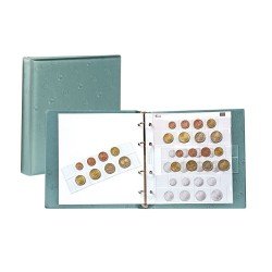 Lindner 1105-G karat álbum de monedas EURO verde Lindner 1105-G karat álbum de monedas EURO verde